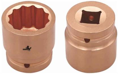 Buraq Non Sparking 1/2" Square Drive Socket 24 mm (Aluminium-Bronze) Socket Set