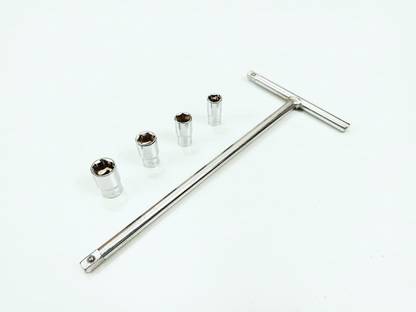 snapshop 1/4" Drive T-Handle Socket Set with 4 Hex Socket (8, 9, 10, 11 mm) Standard Screwdriver Set