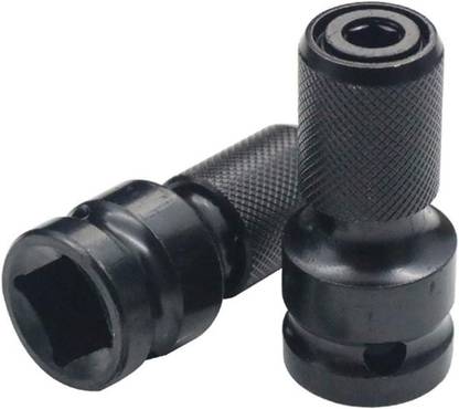 uptodatetools 1/2 inch Square Drive to 1/4 inch Hex Female Socket Adapter for Impact Air Socket Set