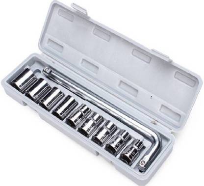 RMGS Tool Kit Socket Set 10Pc Socket Wrench| L Type Spanner | Mechanical Maintenance Socket Set