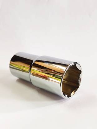 4MECH 22mm Long Socket, Hardened and Tempered 22mm Long Hex Socket 1/2 Drive Socket Set
