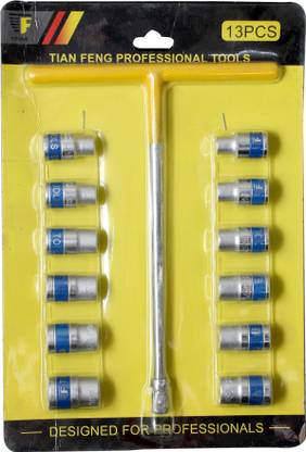 Zumba Impact Socket Set T Type Socket Wrench Adapter 1/2 Inch Drive Hex Bit Socket set Socket Set