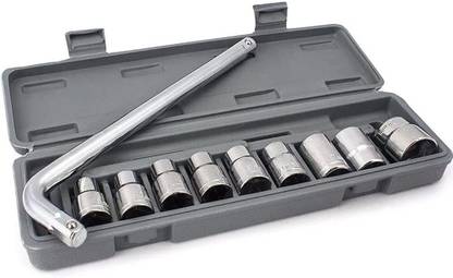 Flipkart SmartBuy 10 Pieces Hand Tools Wrench Set Spanner Set Tool Kit Socket Set