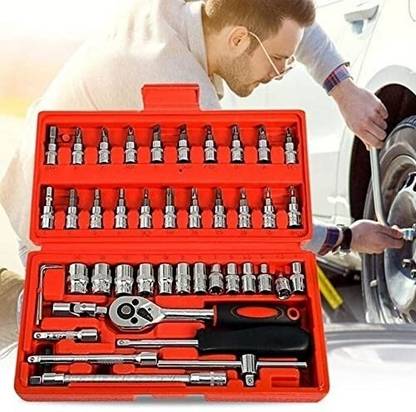 Carlsson 46 in 1 Tool kit red box Socket Set