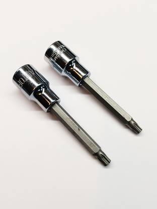 4MECH T40 and T45 Long Socket Set – High Torque, Durable Chrome Vanadium Steel Socket Set