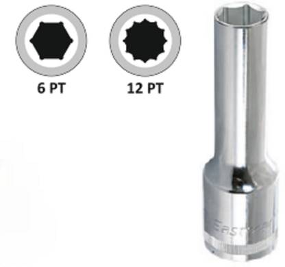EASTMAN ET 1/2 INCH SQ.DR.8MM DEEP Bi-HEX SOCKET:CRV Socket Set