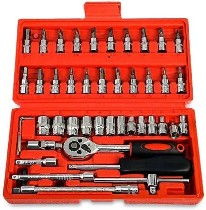 CARINSTA 46 in 1 Tool kit red box Socket Set
