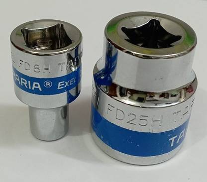 TAPARIA 1/2" Square Drive Flank Drive GOTI 8MM & 25MM Socket Set