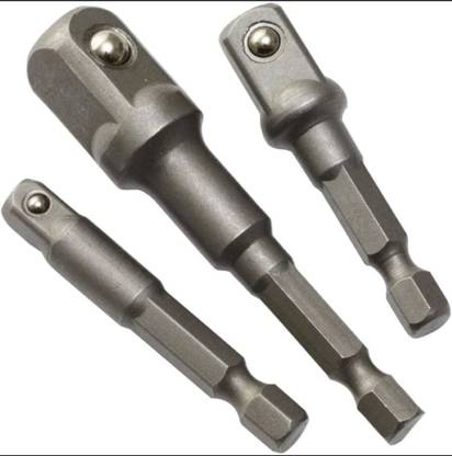High Q 3PCS HEX TYPE SOCKET ADAPTER SET OF SIZES (1/4 , 3/4 , 1/2 ) INCH Socket Set