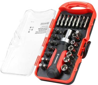 OKASTA 30Pcs Multi-Purpose Ratchet Screwdriver Socket Set