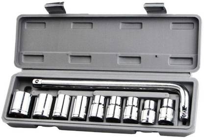 YUV Aiwa 10 Pieces Hand Tools Wrench Set Spanner Set Tool Kit Socket Set