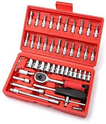 Nka Innovations 46 in 1 Pcs Tool Kit & Screwdriver and Socket Set Socket Set