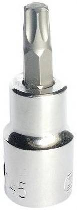 4MECH T-45 Torx Bit Socket 1/2" Drive CRV Socket Set