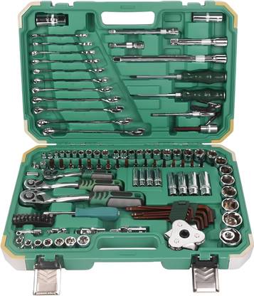 Hartley Tool Kit 121 Piece 24 Teeth Combo Tools Kit Car Repair Set Hand Tool Kit Socket Set