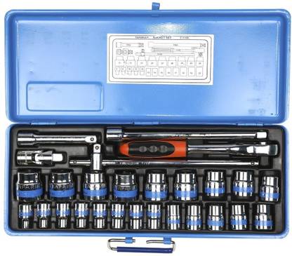 TAPARIA S-15MXL 1/2" Bi- Hexogonal Socket Set