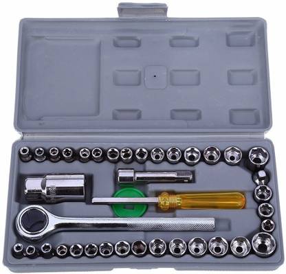 Niavaa 1 Set of 40 Pieces Multipurpose Tool Kit Socket Set