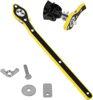 Bluejack Scissor Jack Garage Tire Wheel Lug Wrench Auto Labor-Saving Jack Ratchet Wrench Car Accessories Car Jack Wrench Ratchet Tool Smart Auto Jack Wrench Double Sided Socket Wrench