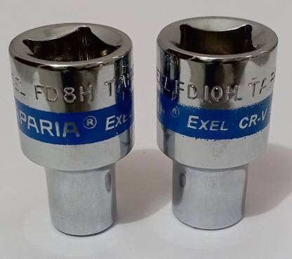 TAPARIA 1/2" Square Drive Flank Drive GOTI 8MM & 10MM Socket Set