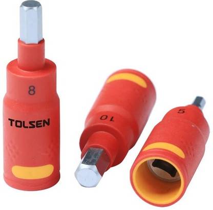 TOLSEN V42005,1000V VDE Injection Insulated Alien Socke Socket Set