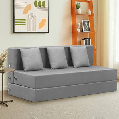 Expecting Smile 3 Seater Double Foam Fold Out Sofa Cum Bed