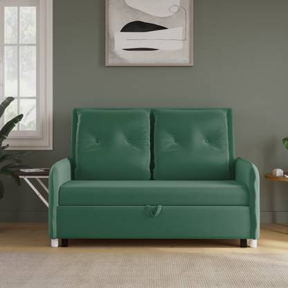 RECLINEX INDIA GUCCI MULTI UTILITY SOFA 3 Seater Double Solid Wood Pull Out Sofa Cum Bed