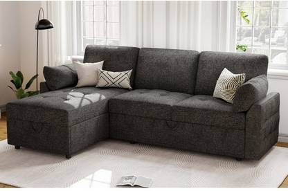 Torque Cratio 4 Seater Double Solid Wood Fold Out Sofa Cum Bed