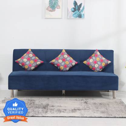 Flipkart Perfect Homes Casper 3 Seater Single Solid Wood Fold Out Sofa Cum Bed