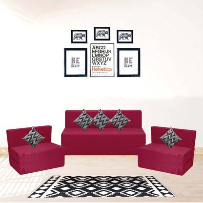 Fresh Up 5 Seater Double Foam Fold Out Sofa Cum Bed