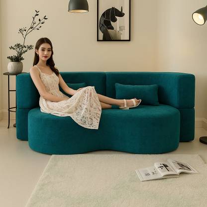 Flipkart Perfect Homes Flipkart perfect 2 seater heart sofa 2 Seater Double Foam Fold Out Sofa Cum Bed