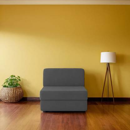 PUMPUM Couch Sofa Cum Bed 1 Seater Single Foam Fold Out Sofa Cum Bed