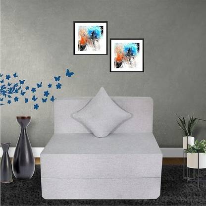Expecting Smile 1 Seater Single Foam Fold Out Sofa Cum Bed