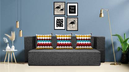 Shopping Zone 3 Seater Single Foam Fold Out Sofa Sectional Bed
