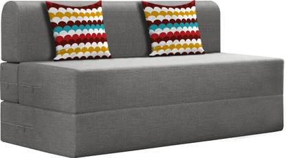 Flipkart Perfect Homes 4 X 6 - Feet Foldable 2 Seater Single Foam Fold Out Sofa Cum Bed