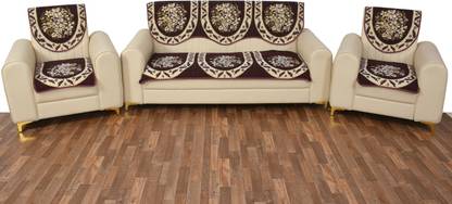 Furnishing Hut 5 Seater Sofa Cover Set Voilet Sofa Fabric