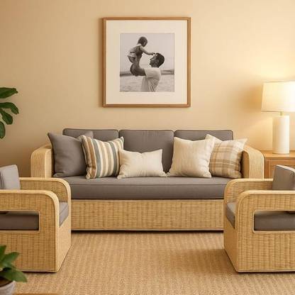 IRA Sofa Set Fabric 6 Seater  Sofa