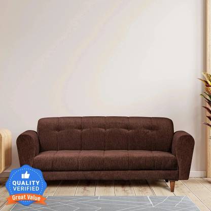 Seventh Heaven Milan, Extra Spacious, Chenille Molfino Fabric Fabric 3 Seater  Sofa