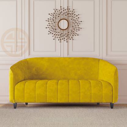 CARLTON LONDON Olivia Yellow 2 Seater Fabric 2 Seater  Sofa