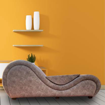 Luvottica Luvottica Grey Fabric Elite Tantra Chaise Yoga Chair-Tantra Couch relax lounge Leatherette 2 Seater  Sofa