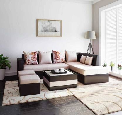 wooden luxury sofa set with center table and Puffy / 8 seater sofa set Fabric 8 Seater  Sofa