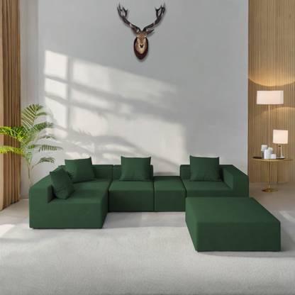 Casaliving Sheron Fabric 8 Seater Sofa