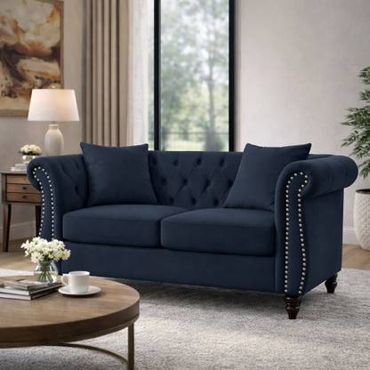 sofynest Modern Tufted Design Sofa 2 Seater Fabric 2 Seater  Sofa