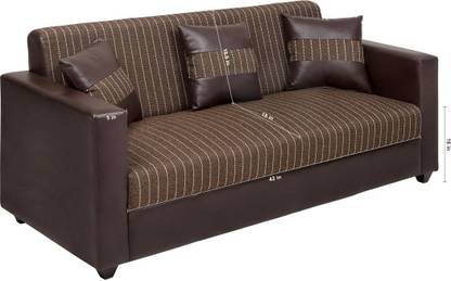 EVOK lite Paxton Leatherette 3 Seater  Sofa