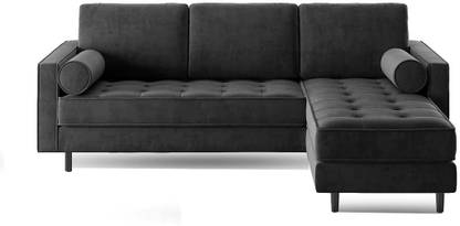 Torque Jupiter 4 Seater Fabric L Shape Sofa - Right Side Fabric 4 Seater  Sofa