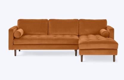 VIVID Kent L shaped 3 Seater Sofa Fabric 3 Seater  Sofa