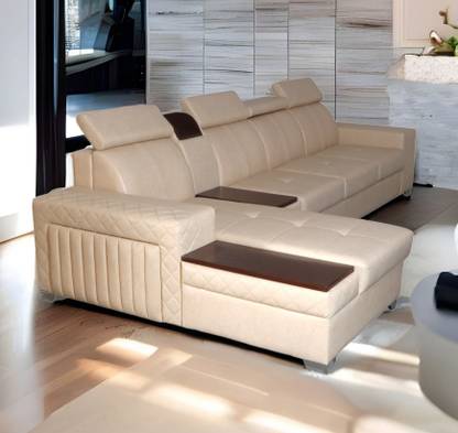 sahani Porsche L Shape Sofa set Leatherette 5 Seater  Sofa