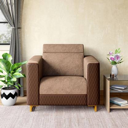Godrej Interio Nebula V3 Fabric 1 Seater  Sofa