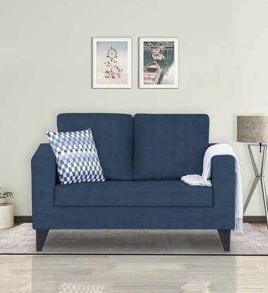 Carftjar Wooden Frame Two Seater Fabric Sofa For Living Room/ Office/ Guest Room || Fabric 2 Seater  Sofa