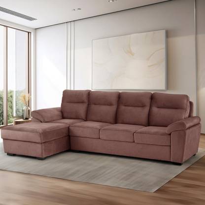 Wakefit Lounger Plus Fabric 5 Seater  Sofa