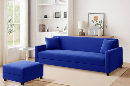 Dr Smith Wooden Sofa Three Seater Fabric 3 Seater Sofa