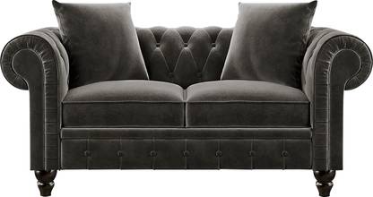 Dr Smith Chesterfield Fabric 2 Seater  Sofa